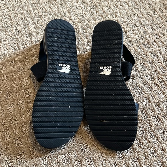 Sorel Ella Strap black sandal size 7 - Picture 3 of 4